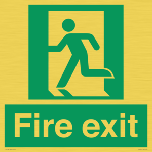 SB420: Fire Exit signs without arrows