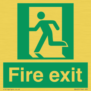 SB420: Fire Exit signs without arrows
