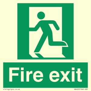 SB420: Fire Exit signs without arrows