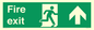 SB424: Fire Exit Up Arrow