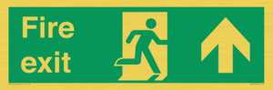 SB424: Fire Exit Up Arrow