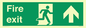 SB424: Fire Exit Up Arrow