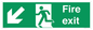 SB426: Fire Exit Down Left sign