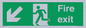 SB426: Fire Exit Down Left sign