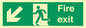SB426: Fire Exit Down Left sign