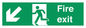 SB426: Fire Exit Down Left sign