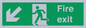 SB426: Fire Exit Down Left sign