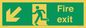 SB426: Fire Exit Down Left sign