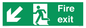 SB426: Fire Exit Down Left sign