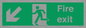 SB426: Fire Exit Down Left sign