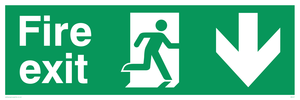 SB427: Fire Exit Down Arrow