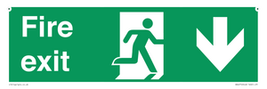 SB427: Fire exit down forward arrow