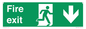 SB427: Fire exit down forward arrow