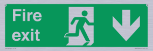SB427: Fire exit down forward arrow