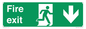 SB427: Fire exit down forward arrow