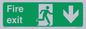 SB427: Fire exit down forward arrow