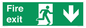 SB427: Fire exit down forward arrow