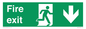 SB427: Fire Exit Down Arrow