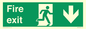 SB427: Fire exit down forward arrow
