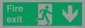 SB427: Fire exit down forward arrow