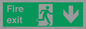 SB427: Fire exit down forward arrow