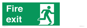 SB427: Fire exit down forward arrow