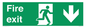 SB427: Fire exit down forward arrow