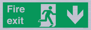 SB427: Fire Exit Down Arrow