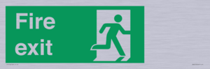 SB427: Fire exit down forward arrow