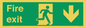 SB427: Fire Exit Down Arrow