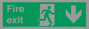 SB427: Fire Exit Down Arrow
