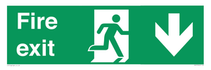 SB427: Fire exit down forward arrow