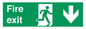 SB427: Fire exit down forward arrow