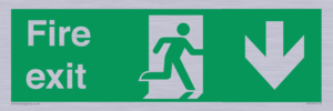 SB427: Fire exit down forward arrow