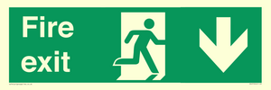 SB427: Fire exit down forward arrow
