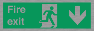 SB427: Fire exit down forward arrow