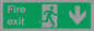 SB427: Fire exit down forward arrow