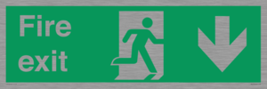 SB427: Fire exit down forward arrow