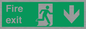 SB427: Fire exit down forward arrow