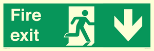 SB427: Fire exit down forward arrow