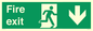 SB427: Fire exit down forward arrow