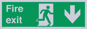SB427: Fire exit down forward arrow