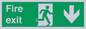 SB427: Fire exit down forward arrow