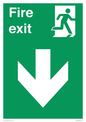 SB427: Fire exit down forward arrow