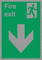 SB427: Fire exit down forward arrow
