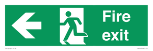 SB429: Fire Exit Left sign