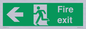 SB429: Fire Exit Left sign