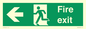 SB429: Fire Exit Left sign