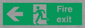 SB429: Fire Exit Left sign