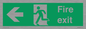 SB429: Fire Exit Left sign